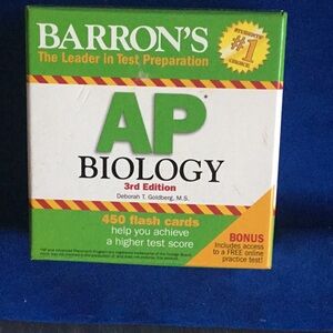 Barron's AP Biology Flash Cards - Green and White